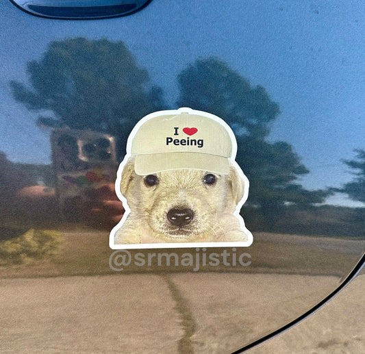 Jotchua Peeing Dog Meme Magnet