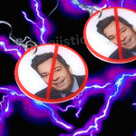 Jimmy Fallon ‘No’ Symbol Funny Meme Handmade Earrings!