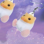 Rick the Hamster Kirby Character Handmade Earrings!