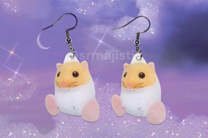 Rick the Hamster Kirby Character Handmade Earrings!
