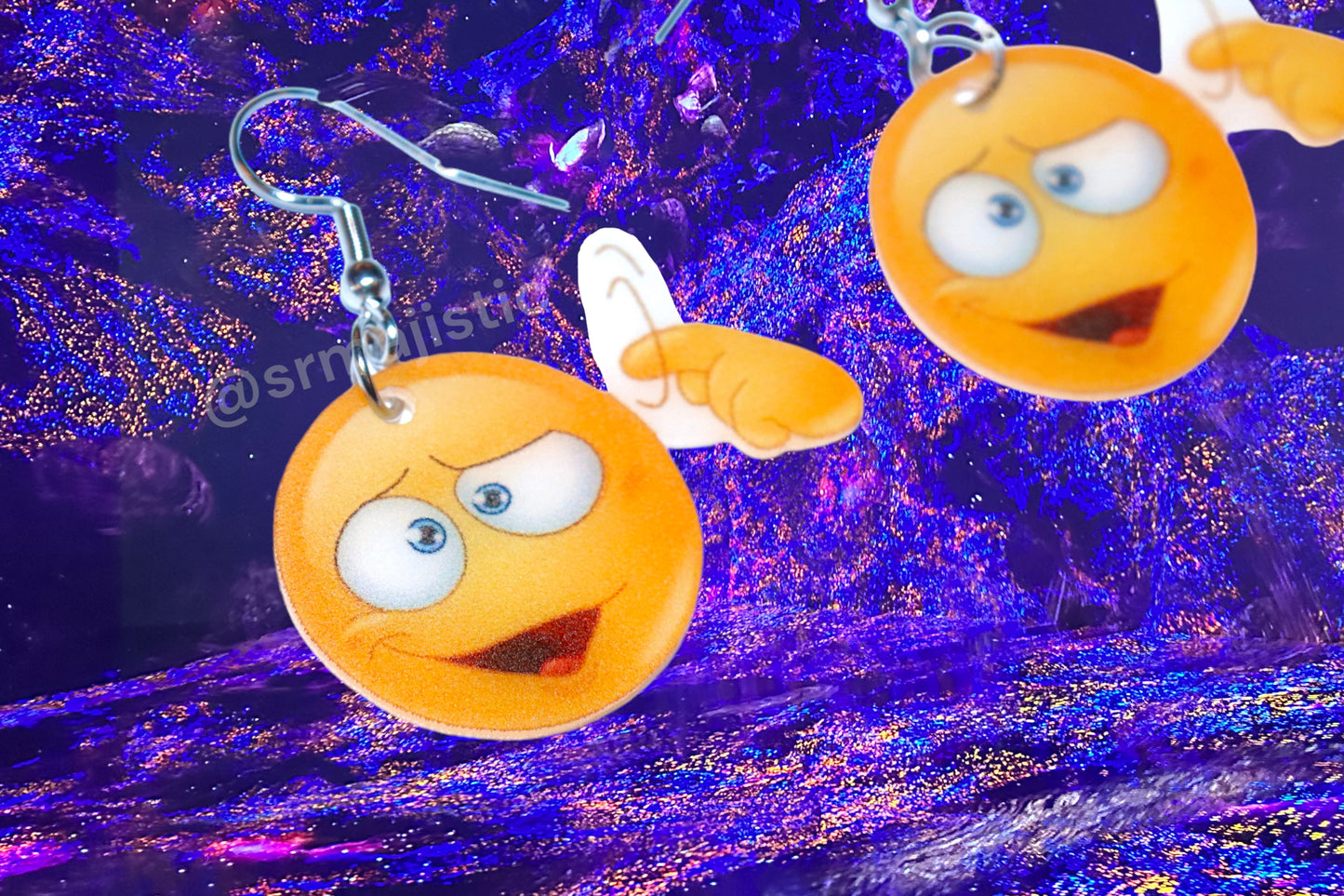 Cuckoo ‘Screw Loose’ Emoji Meme Handmade Earrings!