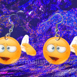 Cuckoo ‘Screw Loose’ Emoji Meme Handmade Earrings!