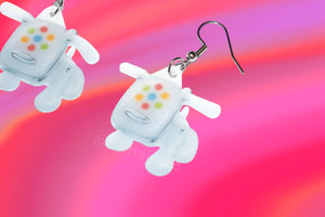 iDog Cute Nostaglic 2D Electronic Dog Handmade Earrings!