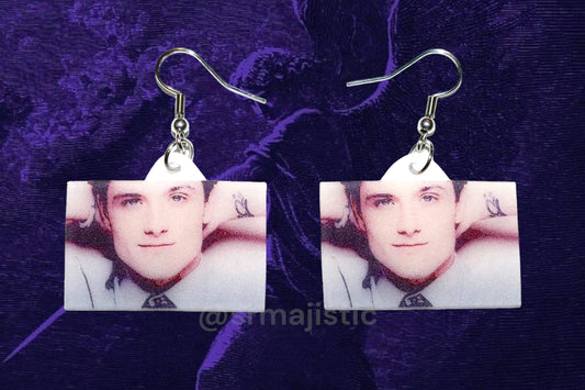 Josh Hutcherson Whistle Meme Handmade Earrings!