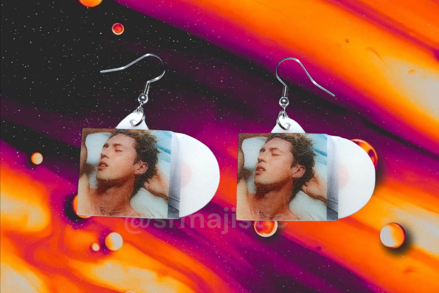 (READY TO SHIP) Troye Sivan Something To Give Each Other Vinyl Album Handmade Earrings!