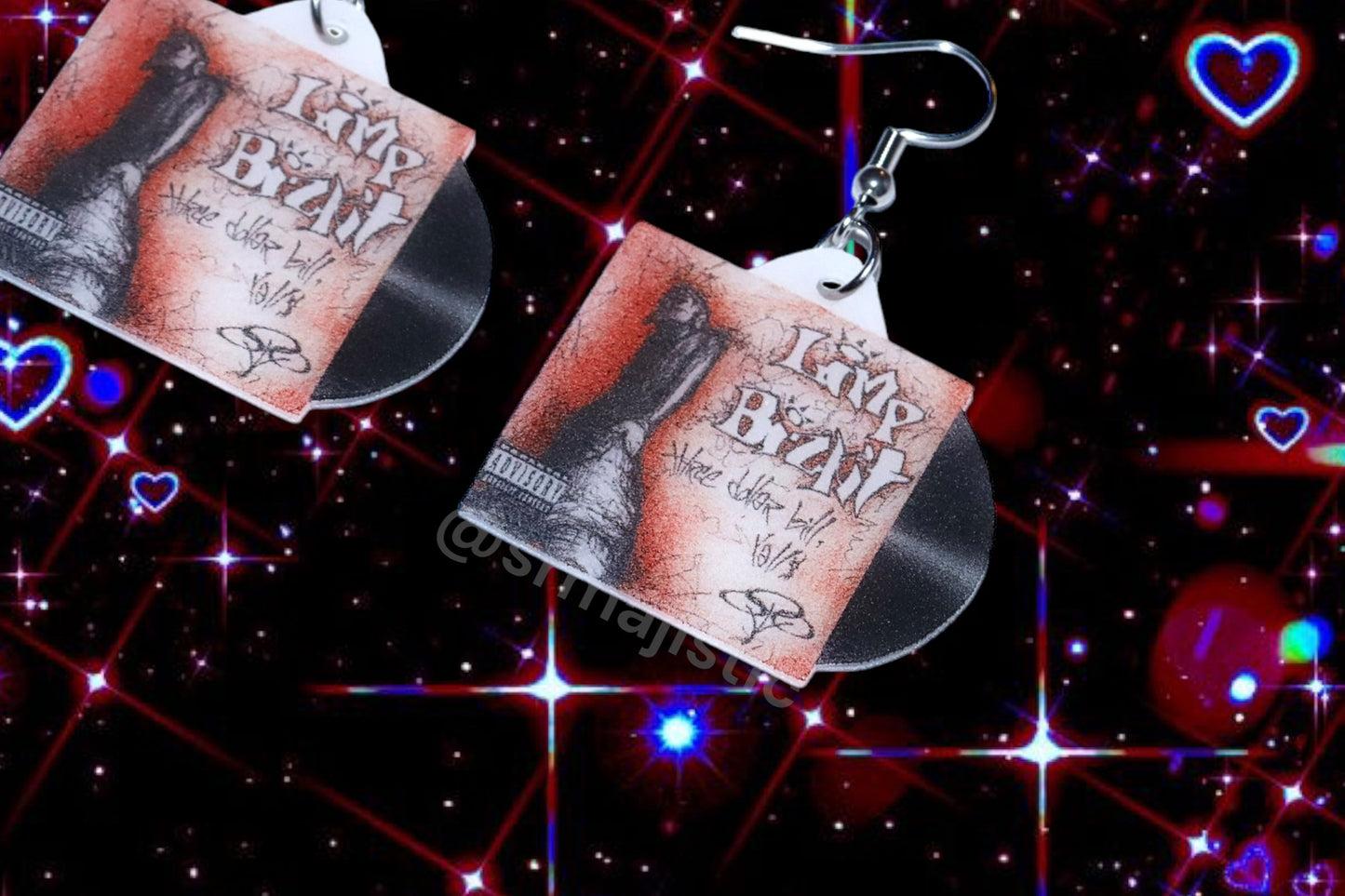 Limp Bizkit Three Dollar Bill Y’all Vinyl Album Handmade Earrings!