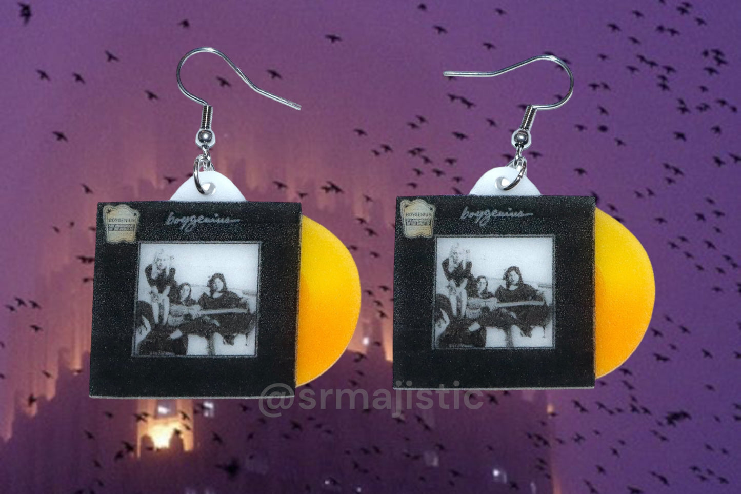 Boygenius Boygenius Vinyl Album Handmade Earrings!