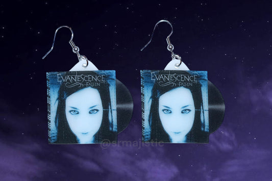 Evanescence Fallen Vinyl Album Handmade Earrings!