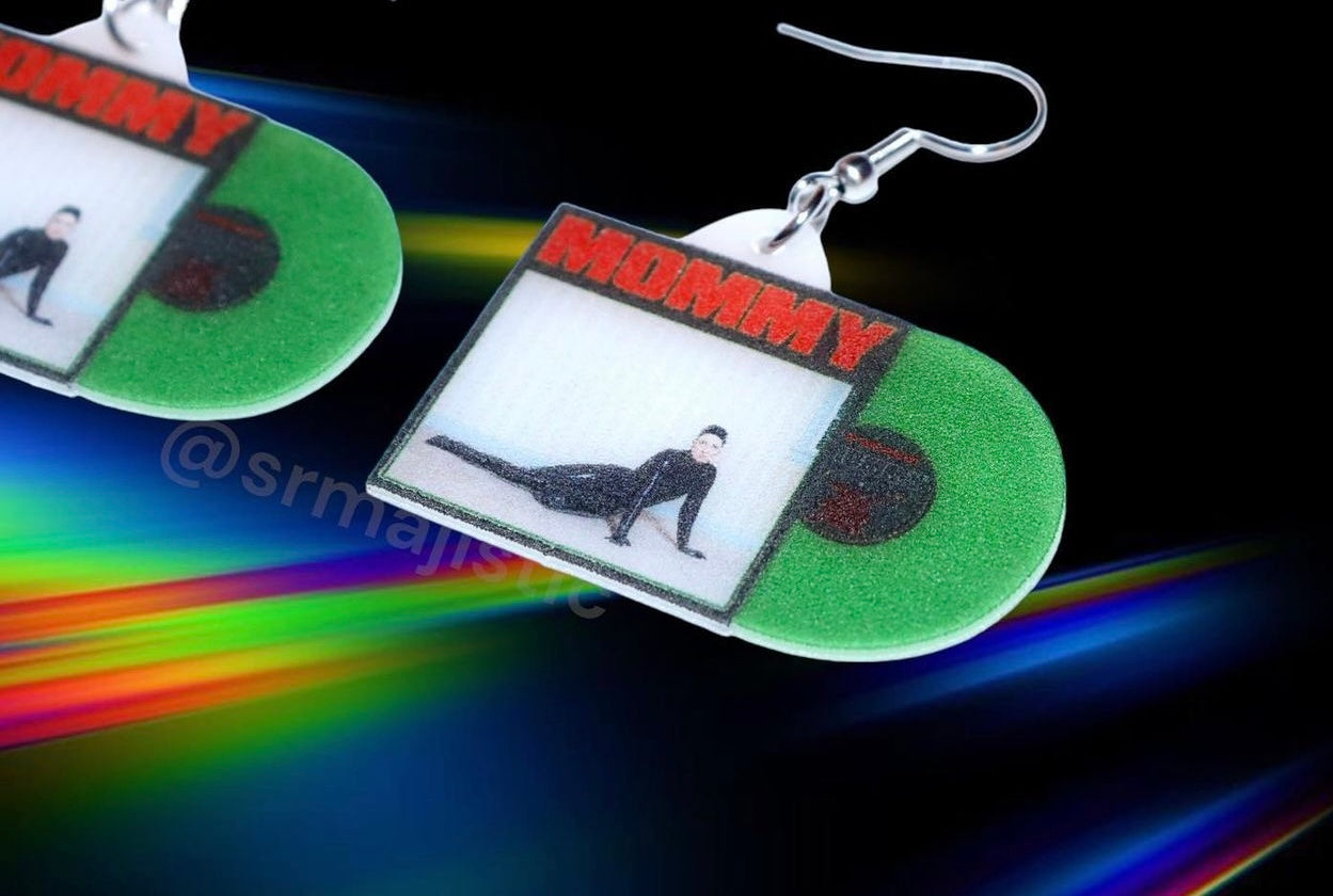 (READY TO SHIP) Be Your Own Pet Mommy Vinyl Album Handmade Earrings!