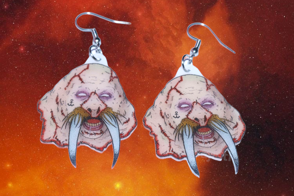 (READY TO SHIP) Halloween Horror Stylized Earrings (Collaboration with Kate Graves)