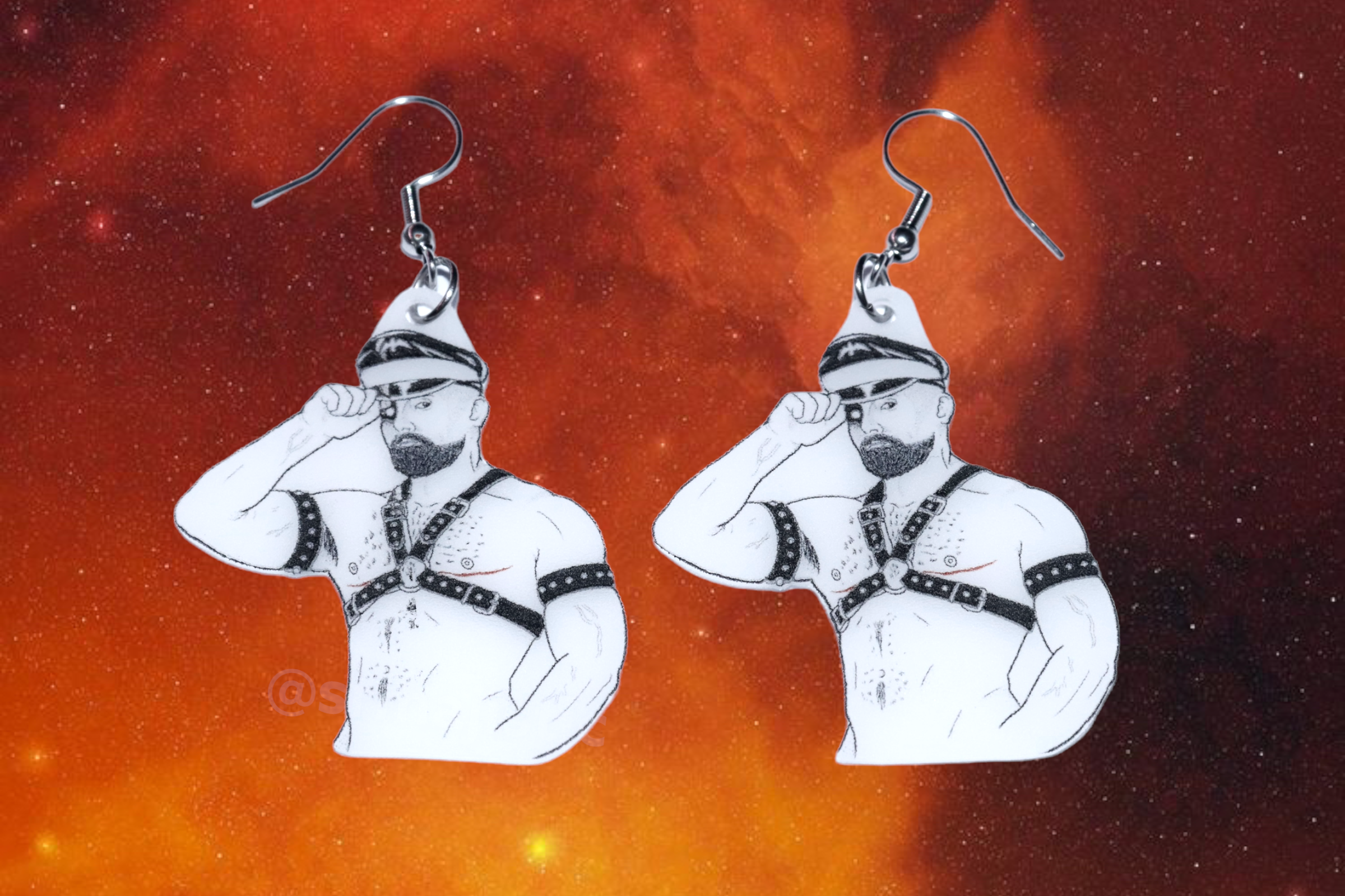 (READY TO SHIP) Halloween Horror Stylized Earrings (Collaboration with Kate Graves)