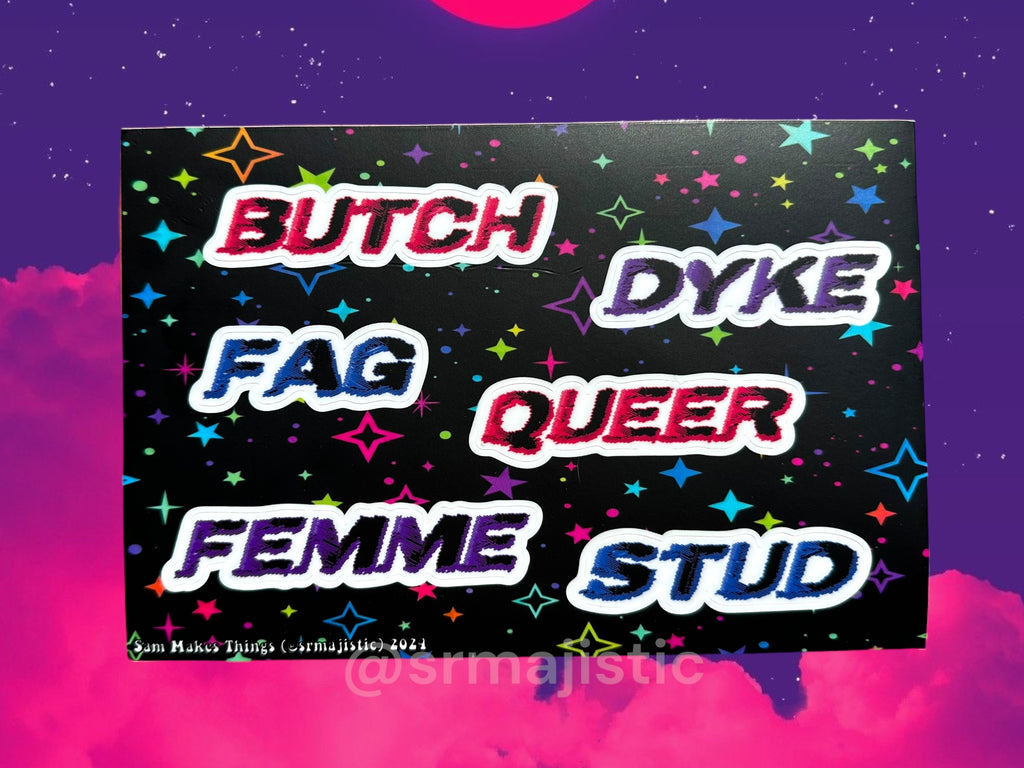 Cool Stylized Pride Identifiers Sticker Sheets!