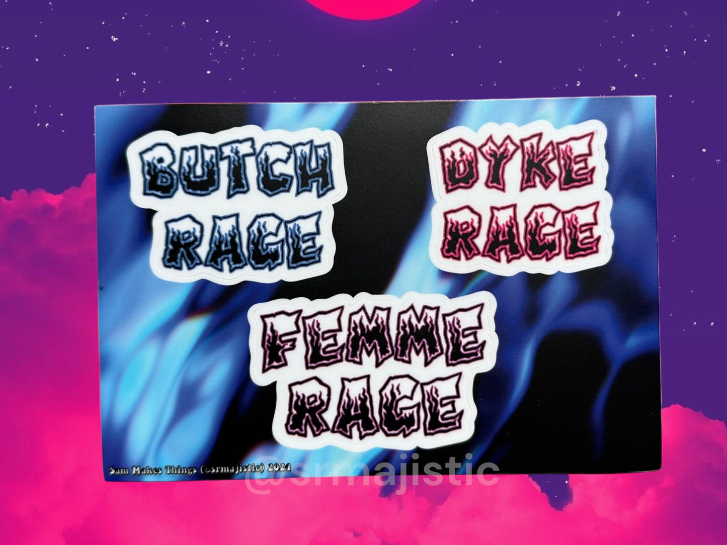 Lesbian Rage Sticker Sheets!