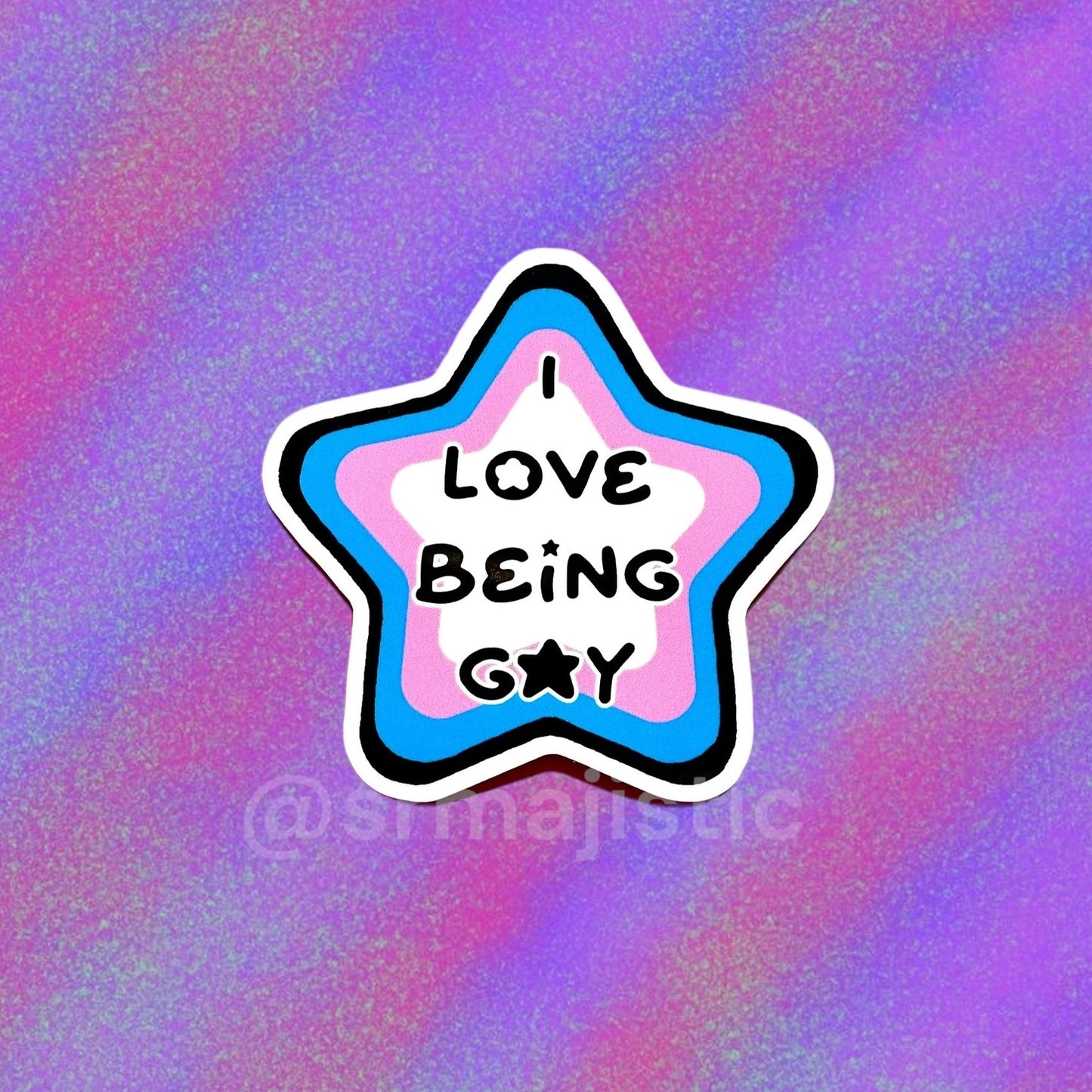 I Love Being Gay Various Pride Star Bumper Stickers!