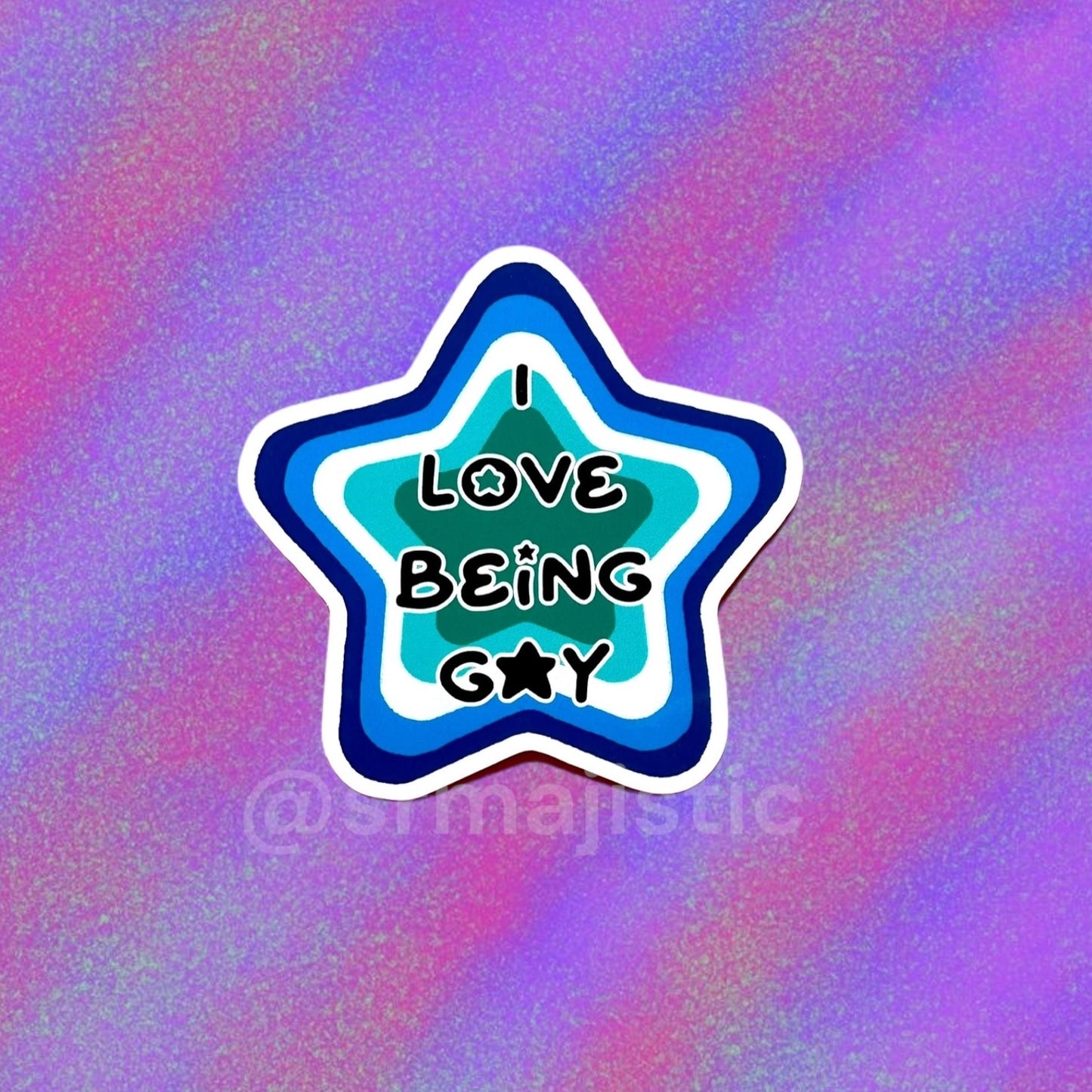 I Love Being Gay Various Pride Star Bumper Stickers!