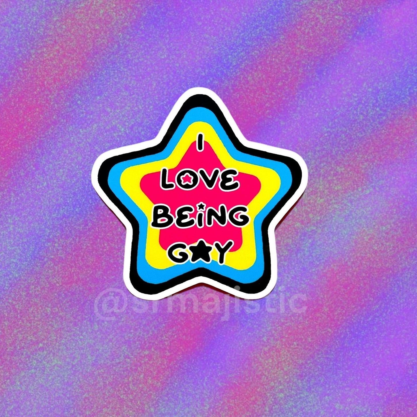 I Love Being Gay Various Pride Star Bumper Stickers!