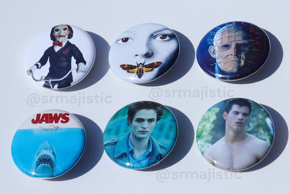 Horror Movie Buttons!