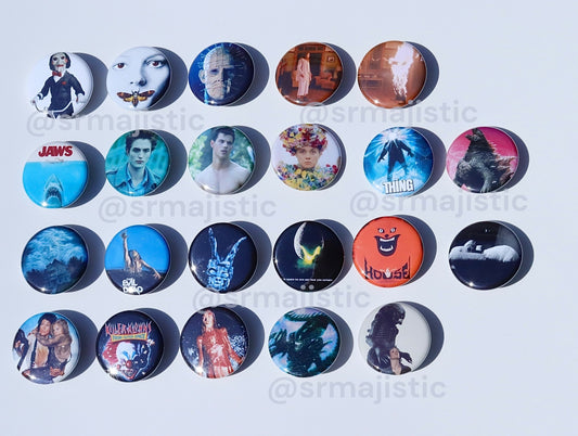 Horror Movie Buttons!