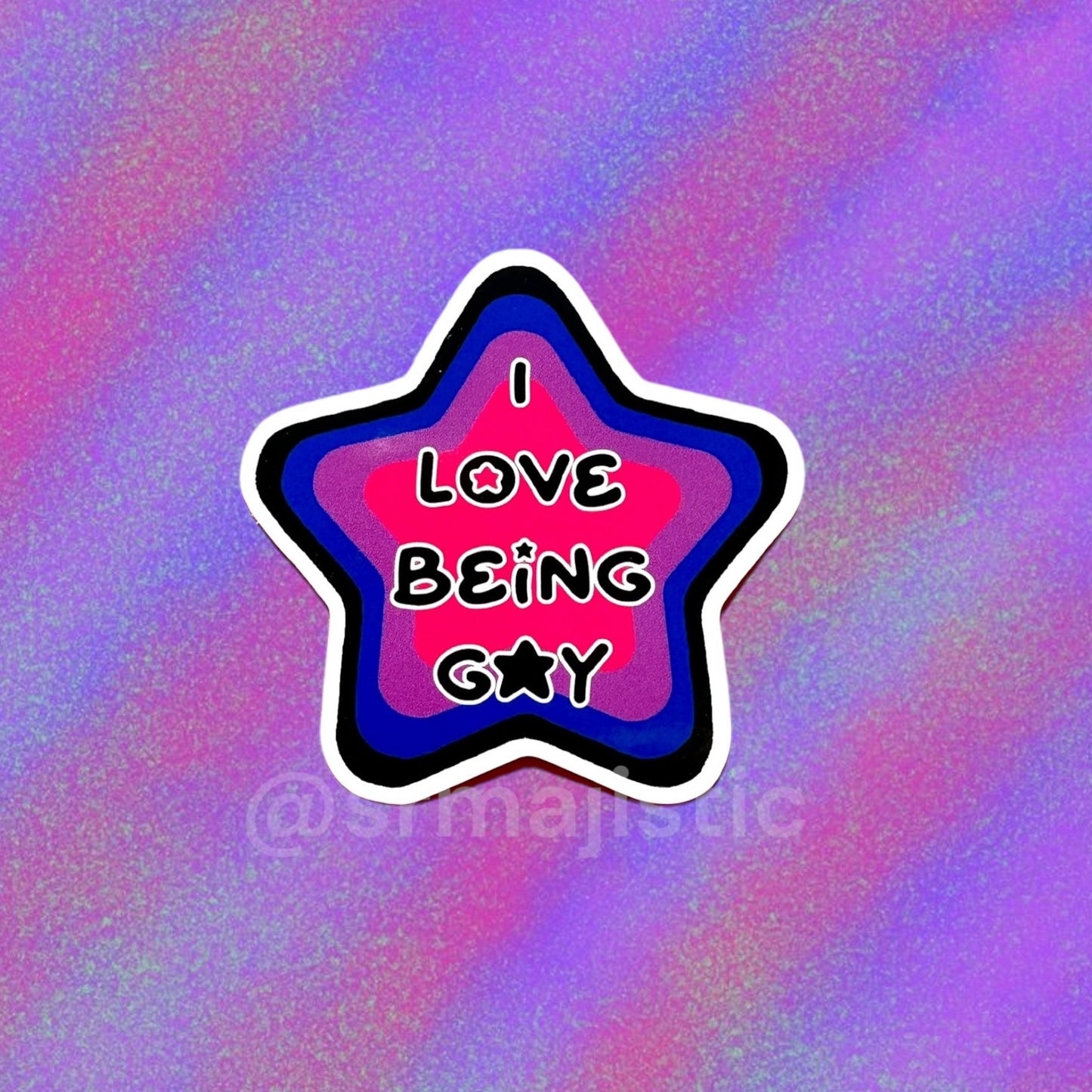 I Love Being Gay Various Pride Star Bumper Stickers!