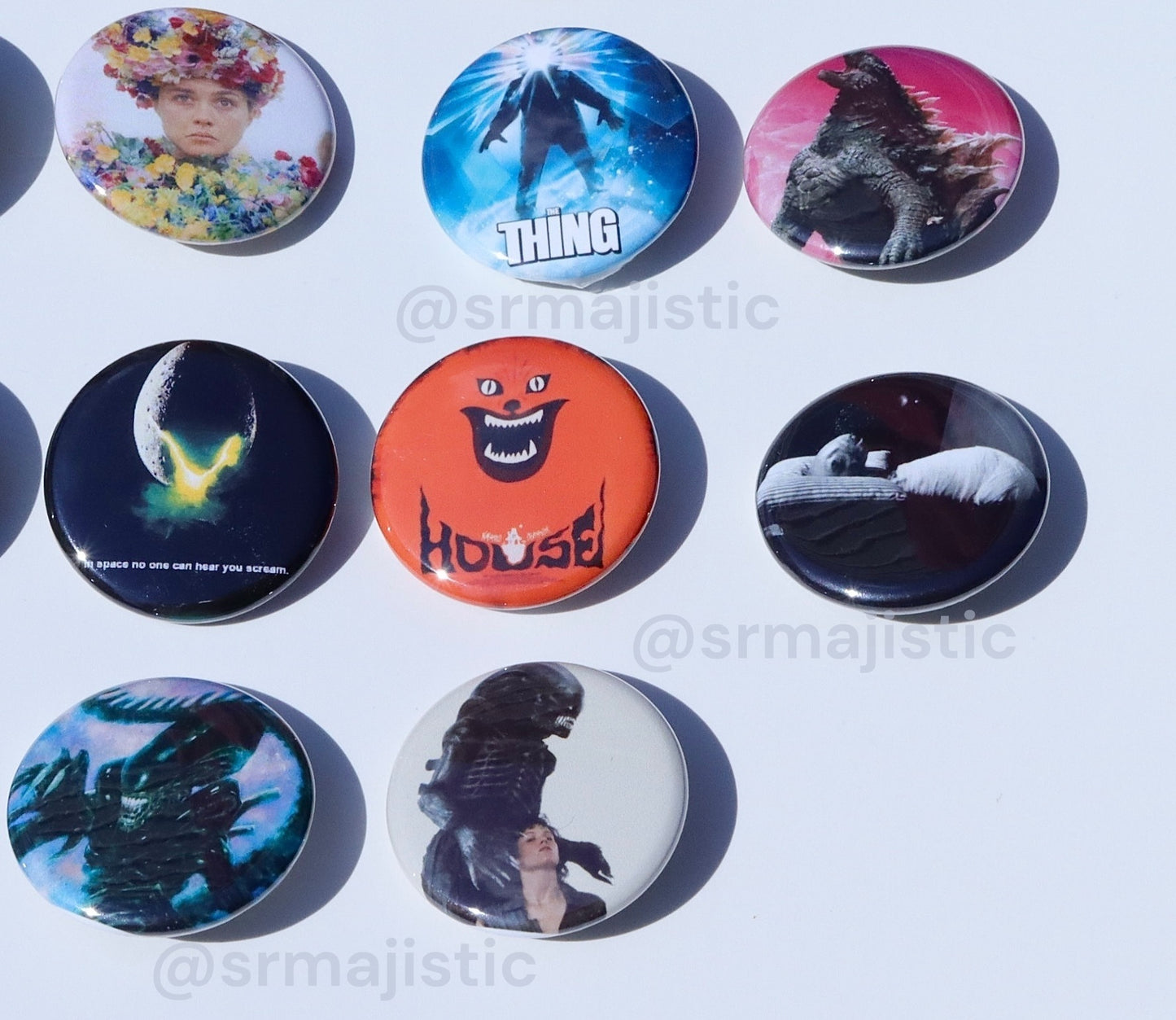 Horror Movie Buttons!