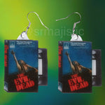 (READY TO SHIP) Evil Dead (1981) VHS Tape 2D detailed Handmade Earrings!