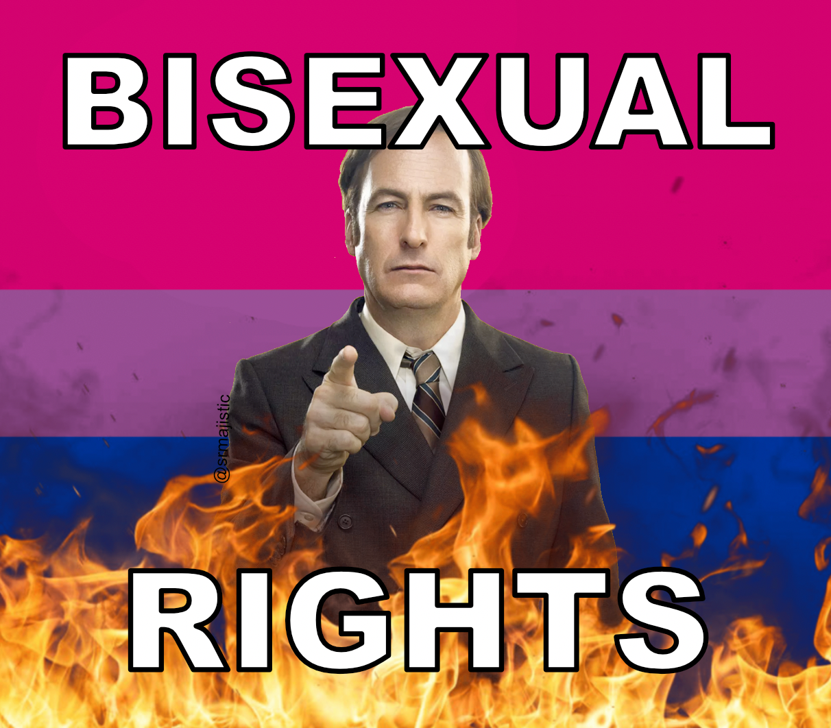 Bumper Stickers of Saul Goodman Better Call Saul Flaming Pride Flag