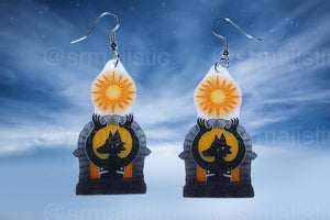 (READY TO SHIP) Dark Goth Creature Handmade Earrings (collaboration with @saltnox)