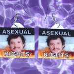 Asexual Collection of Flaming Pride Flag Handmade Earrings!