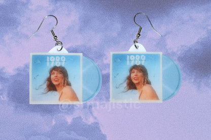 Taylor Swift 1989 (Taylor’s Version) Vinyl Album Handmade Earrings!