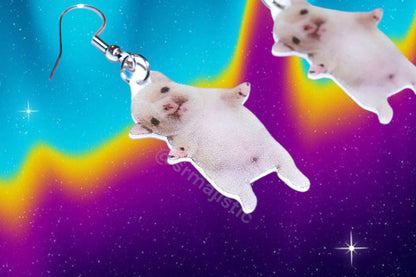 Oh Poor Thang/ Pooby Cute Dog Funny Meme Handmade Earrings!