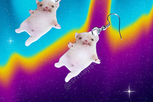 Oh Poor Thang/ Pooby Cute Dog Funny Meme Handmade Earrings!