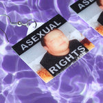 Asexual Collection of Flaming Pride Flag Handmade Earrings!