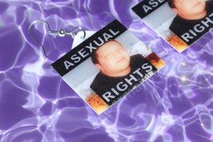 Asexual Collection of Flaming Pride Flag Handmade Earrings!