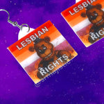 Freddy Fazbear 5 Nights at Freddy’s Collection of Flaming Pride Flags Handmade Earrings!