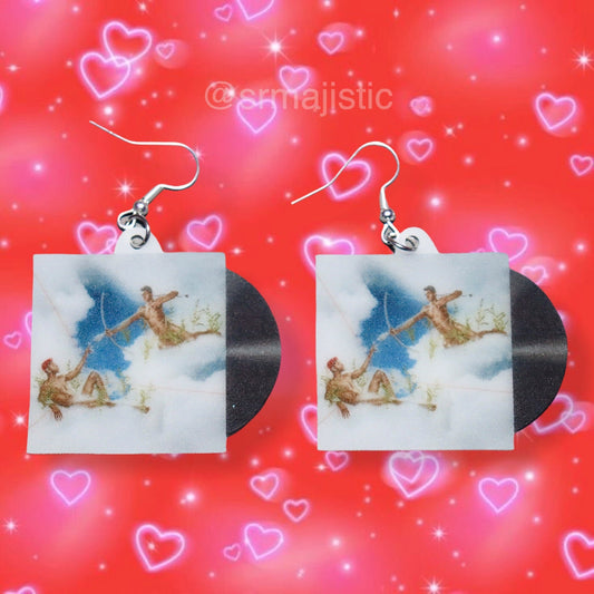 (READY TO SHIP) Lil Nas X Montero / Call Me by Your Name Vinyl Single Handmade Earrings!