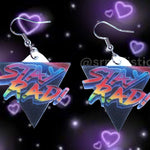 Stay Rad Vaporwave 80’s Aesthetic Handmade Earrings!