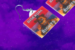 Freddy Fazbear 5 Nights at Freddy’s Collection of Flaming Pride Flags Handmade Earrings!