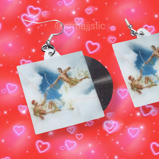 (READY TO SHIP) Lil Nas X Montero / Call Me by Your Name Vinyl Single Handmade Earrings!