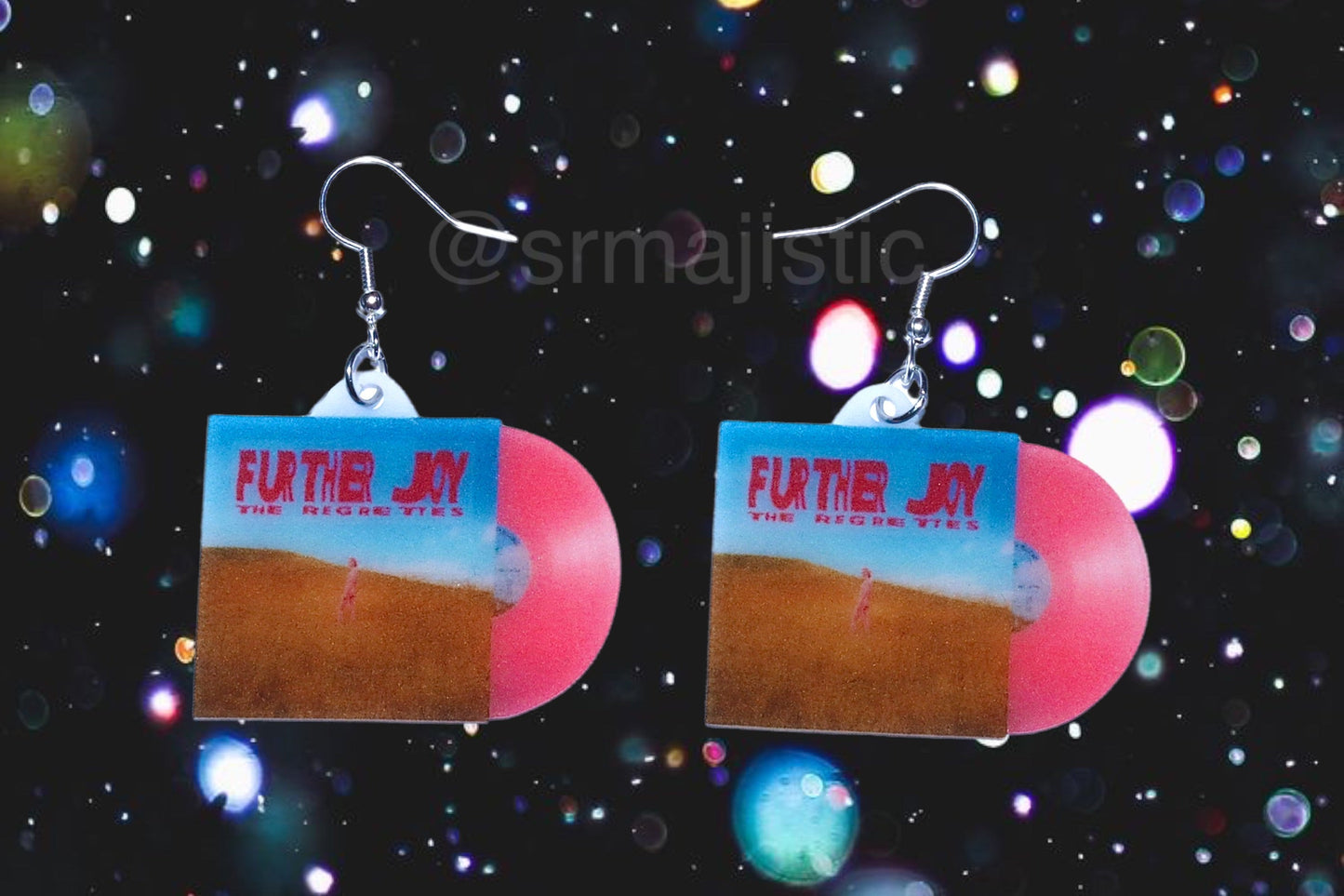 (READY TO SHIP) The Regrettes Further Joy Vinyl Album Handmade Earrings!