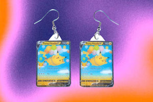 (READY TO SHIP) Collection of VMax Pikachu Pokémon Cards Handmade Earrings!