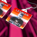 Hellraiser Pinhead Collection of Flaming Pride Flags Handmade Earrings!