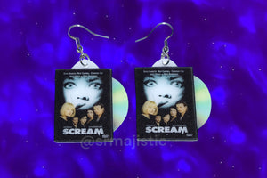 Scream (1996) Movie DVD 2D detailed Handmade Earrings!