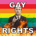 Bumper Stickers of Saul Goodman Better Call Saul Flaming Pride Flag