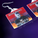 Hellraiser Pinhead Collection of Flaming Pride Flags Handmade Earrings!