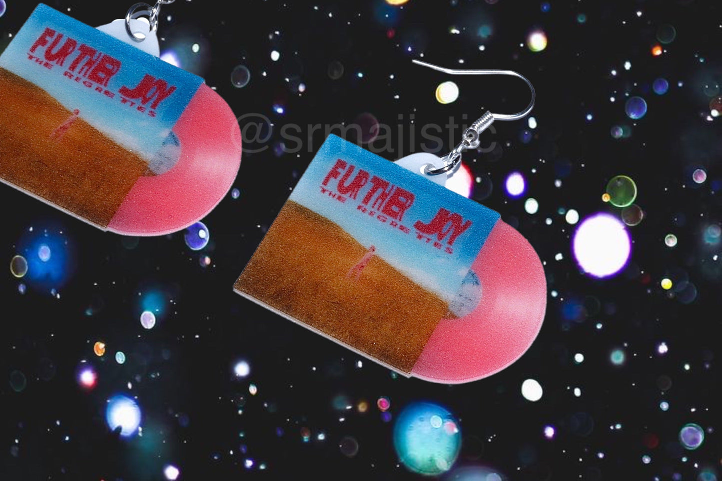 (READY TO SHIP) The Regrettes Further Joy Vinyl Album Handmade Earrings!