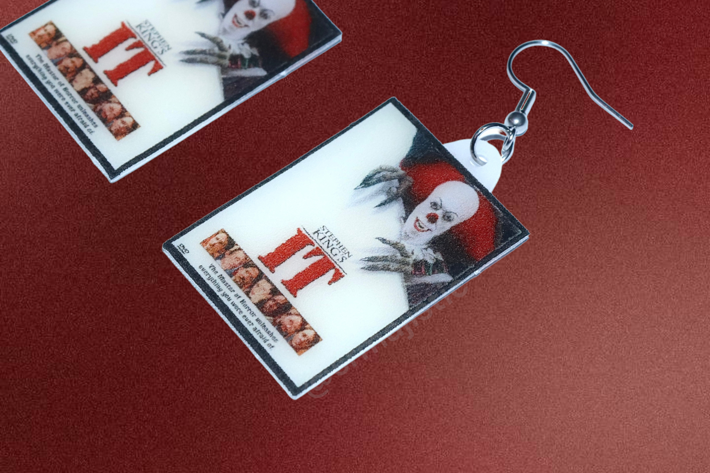 (READY TO SHIP) IT Movie Poster Handmade Earrings!