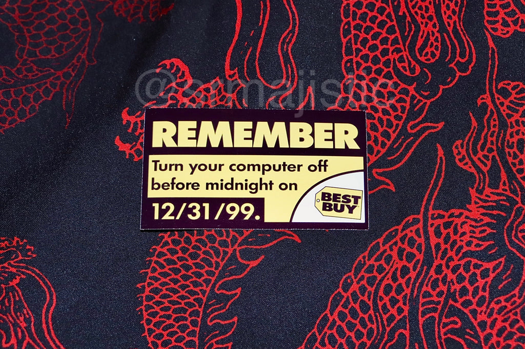 Retro Best Buy Y2K Warning Stickers!
