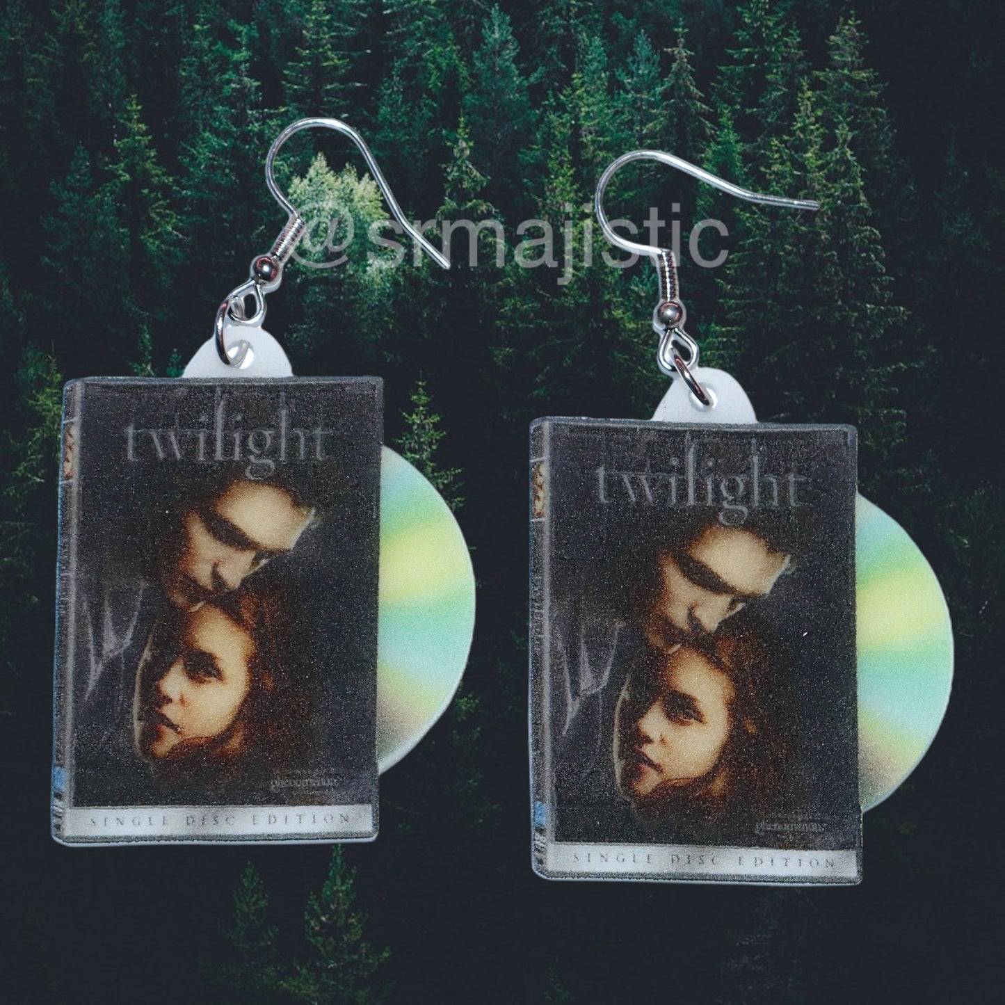 (READY TO SHIP) Twilight Movie Full Collection 2D DVD Handmade Earrings!