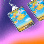 (READY TO SHIP) Collection of VMax Pikachu Pokémon Cards Handmade Earrings!