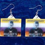 Hellraiser Pinhead Collection of Flaming Pride Flags Handmade Earrings!